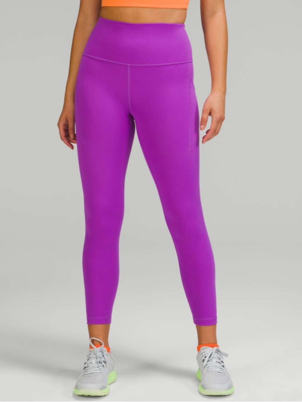 Lululemon Wunder Train HR w/ Pockets 25” *Moonlit Magenta